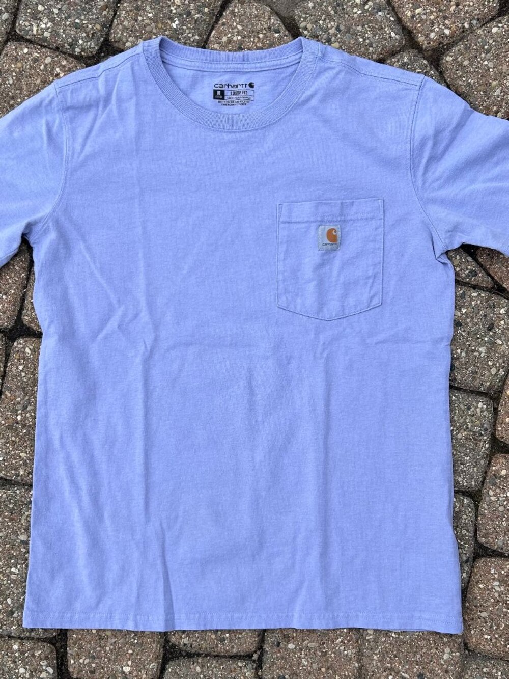 Carhartt Women Loose Fit Sz M (8-10) Pocket T Shirt